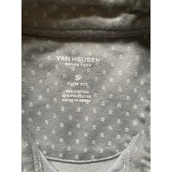 Van Heusen Gray Casual Button Down Shirt Size small Mens - Picture 6 of 6